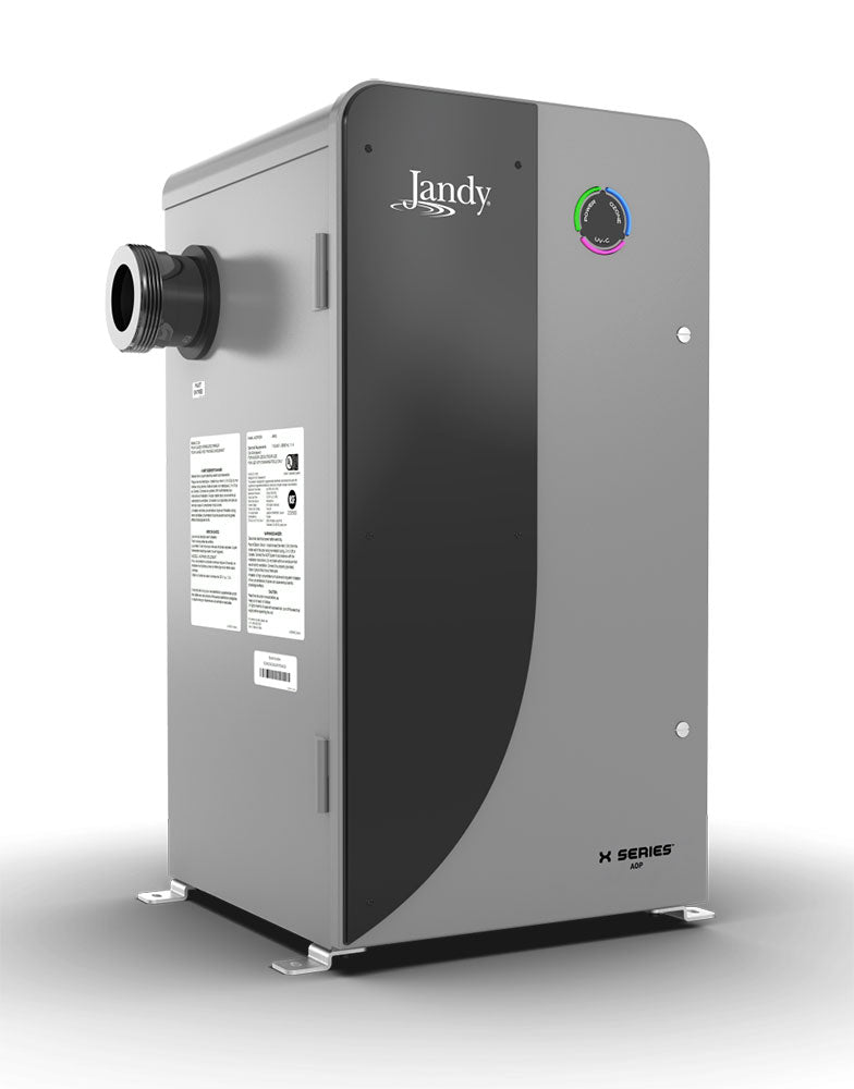 Jandy X-Series X350 AOP system side view with 2 in unions