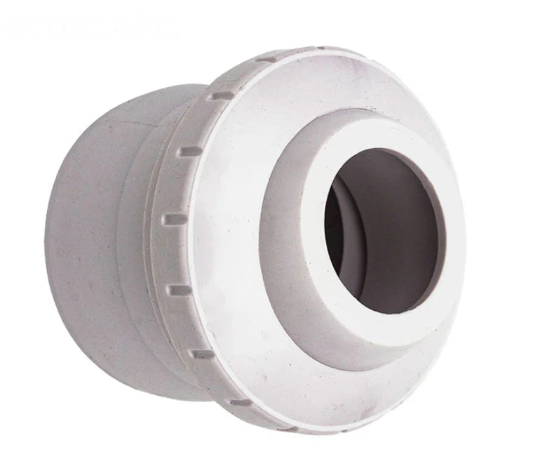 AquaStar | 6101 | Three-Piece Directional Eyeball Fitting – 2" Knock-In with 1" Orifice, White