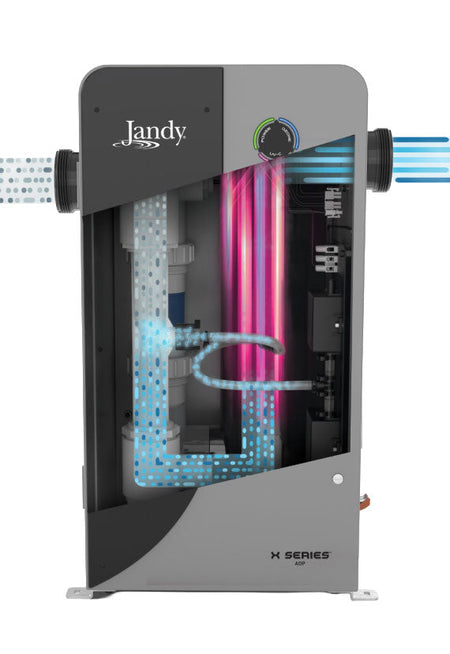 Jandy X-Series X350 AOP system rear view with electrical connection