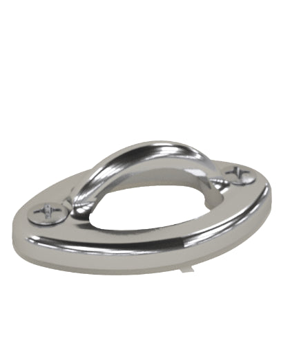Perma-Cast | PI-76 | Chrome Plated Bronze Flat Oval Rope Eyes 2-Pack