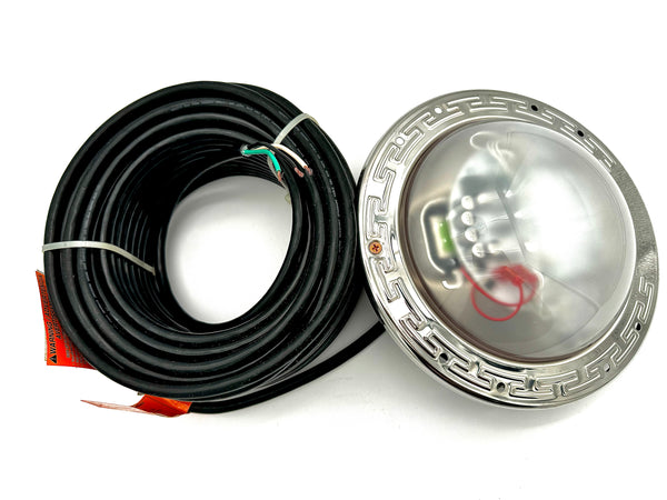 Pentair | 602186 | IntelliBrite Architectural Series Pool Multi-Color LED Light – 120V, 28W, 50ft Cord
