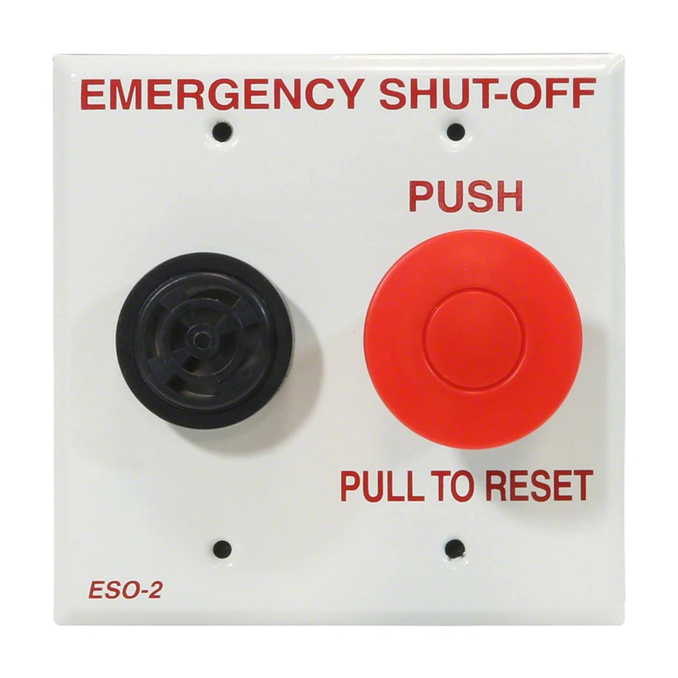 Pentair | ESO2 | Emergency Shut-Off Switch with Alarm – Double Gang Plate
