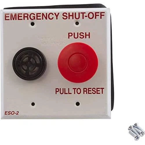 Pentair | ESO2 | Emergency Shut-Off Switch with Alarm – Double Gang Plate