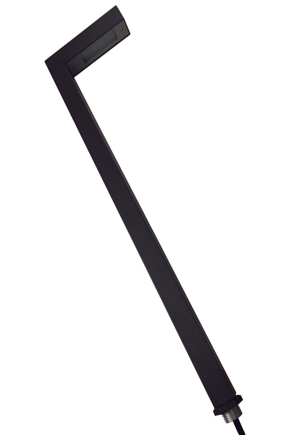 Sollos | 27533 | P90 Right Angle Path Light – 20" Stem - 12V - Textured Bronze (Fixture Only) (7-10 day lead time)