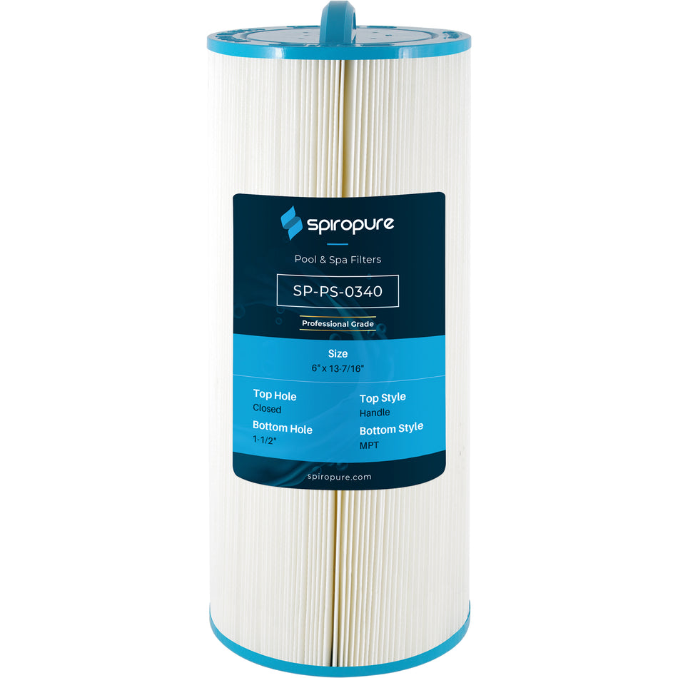 Unicel | 6CH-50 | Cartridge Filter – 50 Sq. Ft., 13-5/16" Length, 1-1/2" MPT Threaded Fitting